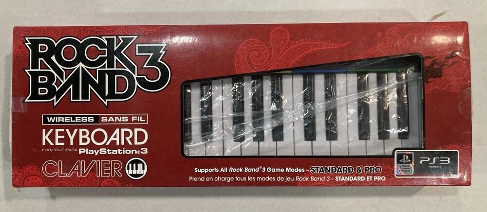 Rock Band 3 Wireless Keyboard Controller PS3 Harmonix Complete Open Box